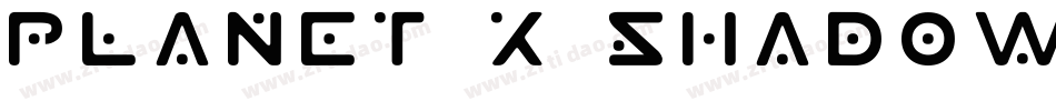 Planet X Shadow字体转换